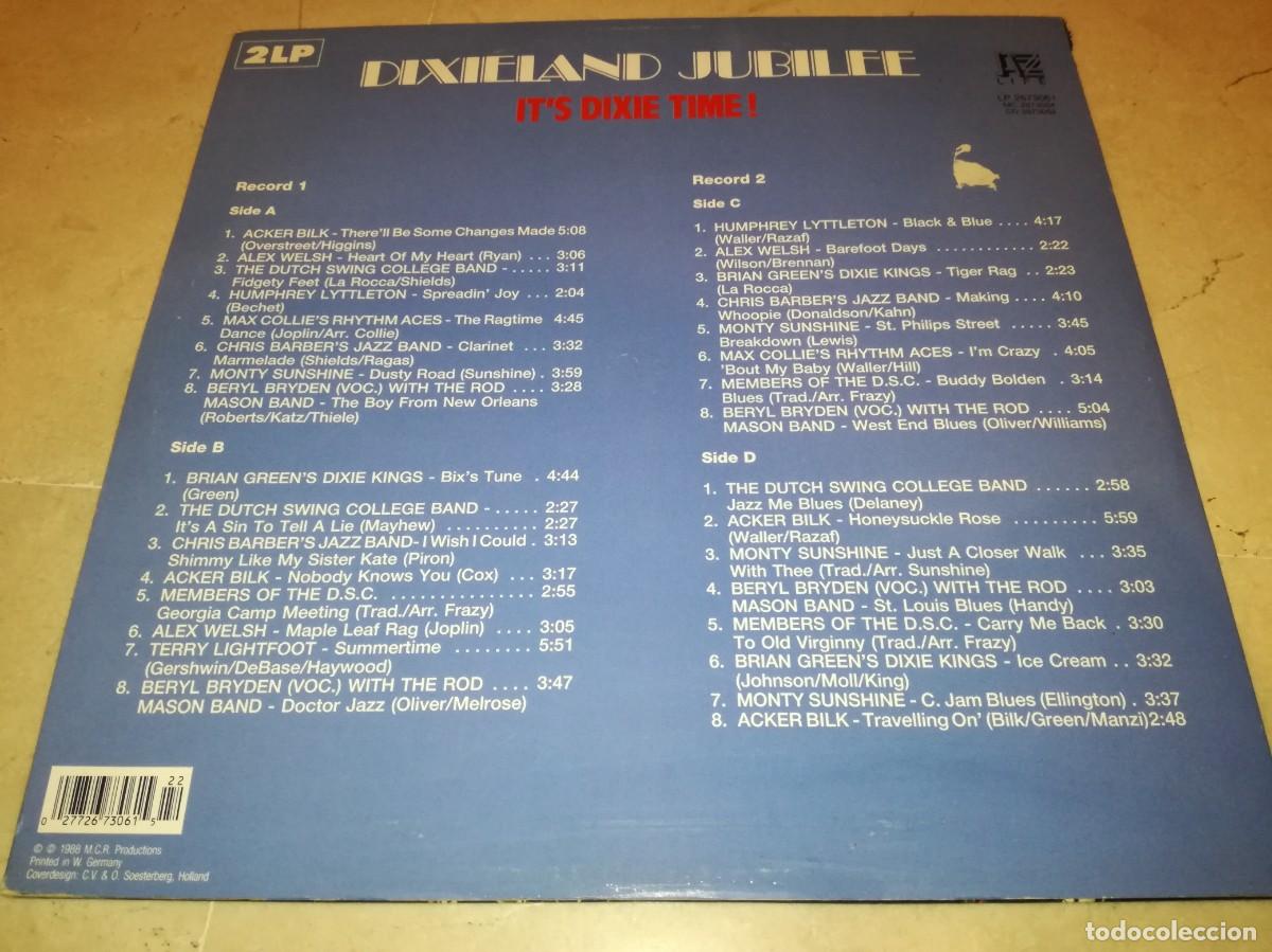 Discos de vinilo: DIXIELAND JUBILEE-IT&acute;S DIXIE TIME-DOBLE LP - Foto 2