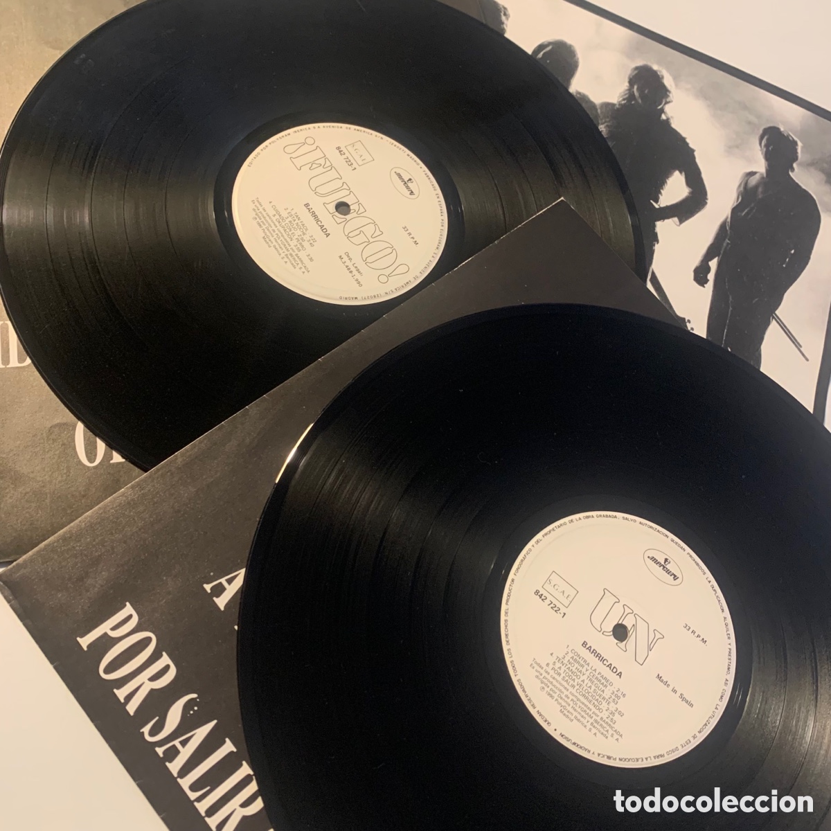 Discos de vinilo: Lp gatefold Barricada - Barricada (Doble Directo) de 1990 - Foto 5