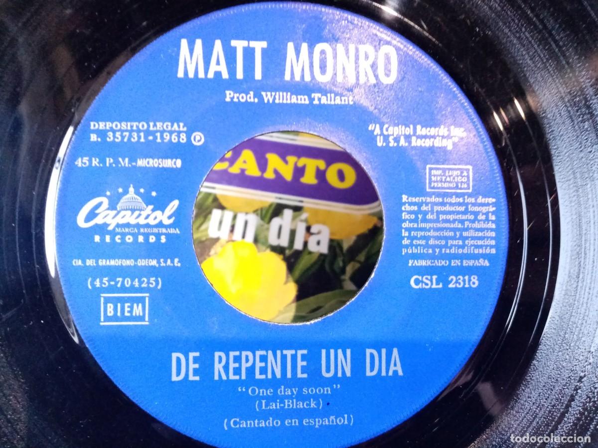 Discos de vinilo: SINGLE DE VINILO - MATT MONRO - MUSICA - Foto 2