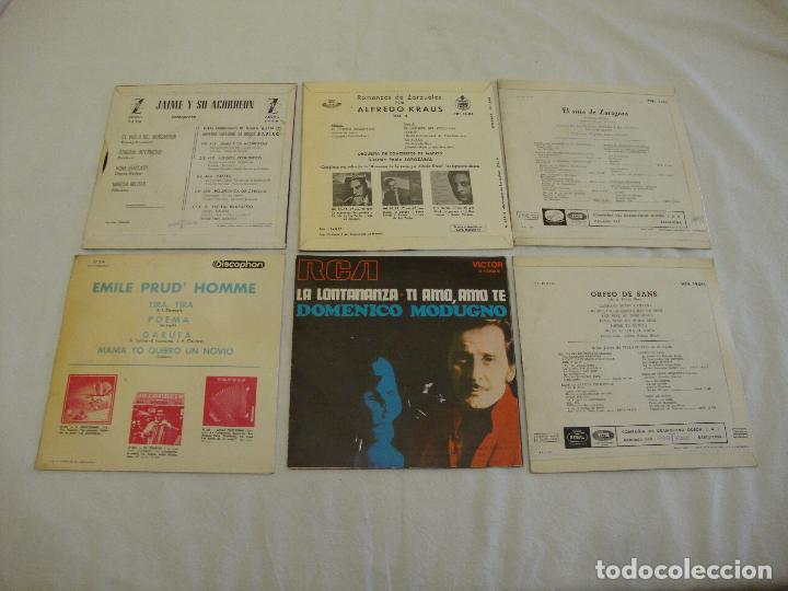 Discos de vinilo: LOTE DE SEIS SINGLES MUSICA VARIADA - Foto 2