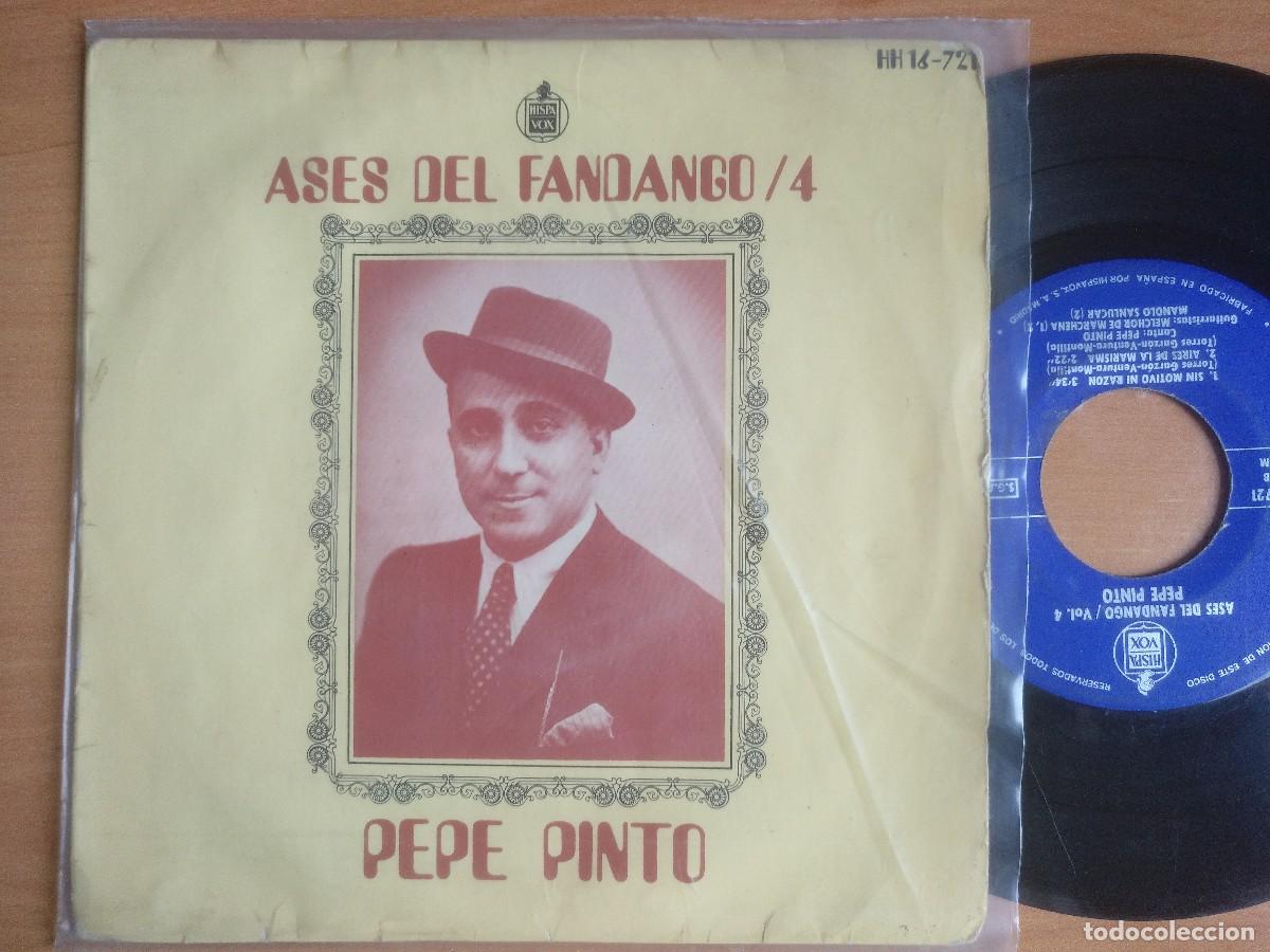 Discos de vinilo: PEPE PINTO EP ASES DEL FANDANGO 4 - Foto 1