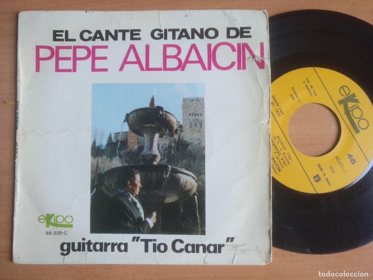 Discos de vinilo: EL CANTE GITANO DE PEPE ALBAICIN - Foto 1