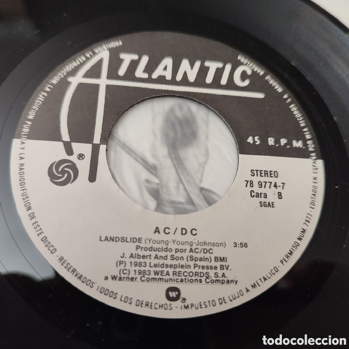 Discos de vinilo: Disco vinilo single de AC/DC &rdquo; Guns For Here &rdquo; (Pistolas De Alquiler) - Foto 3
