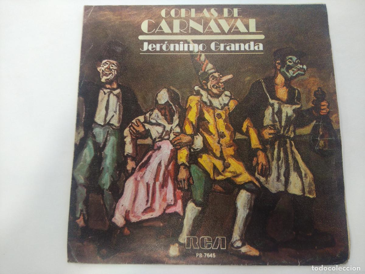Discos de vinilo: JERONIMO GRANDA/COPLAS DE CARNAVAL/SINGLE. - Foto 1