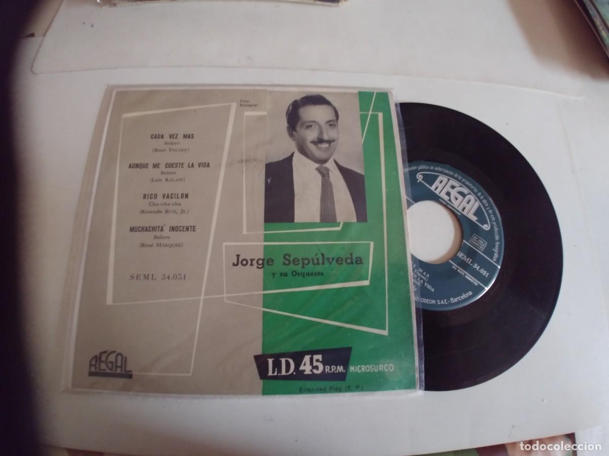 Discos de vinilo: JORGE SEPULVEDA-EP CADA VEZ MA +3 - Foto 1