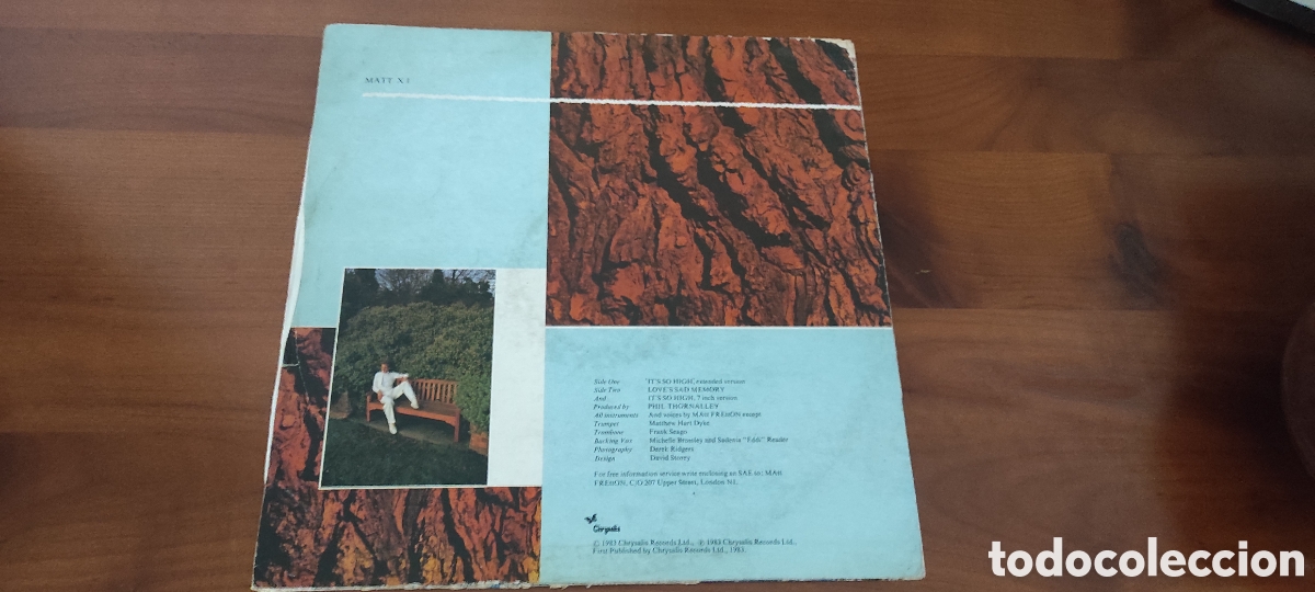 Discos de vinilo: Matt Fretton - Its So High Extended Version - Foto 2