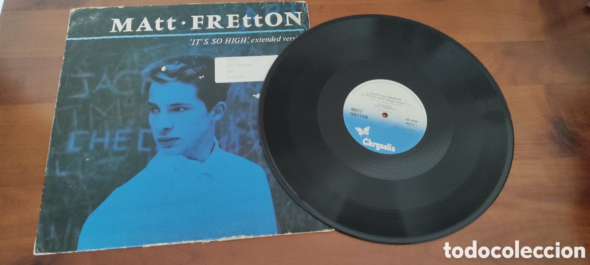Discos de vinilo: Matt Fretton - Its So High Extended Version - Foto 3