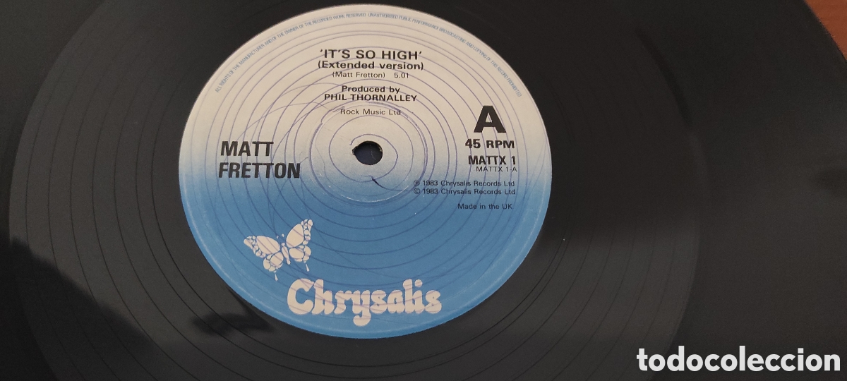 Discos de vinilo: Matt Fretton - Its So High Extended Version - Foto 4