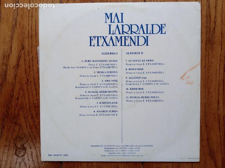 Discos de vinilo: Mai Larralde Etxamendi - Foto 2