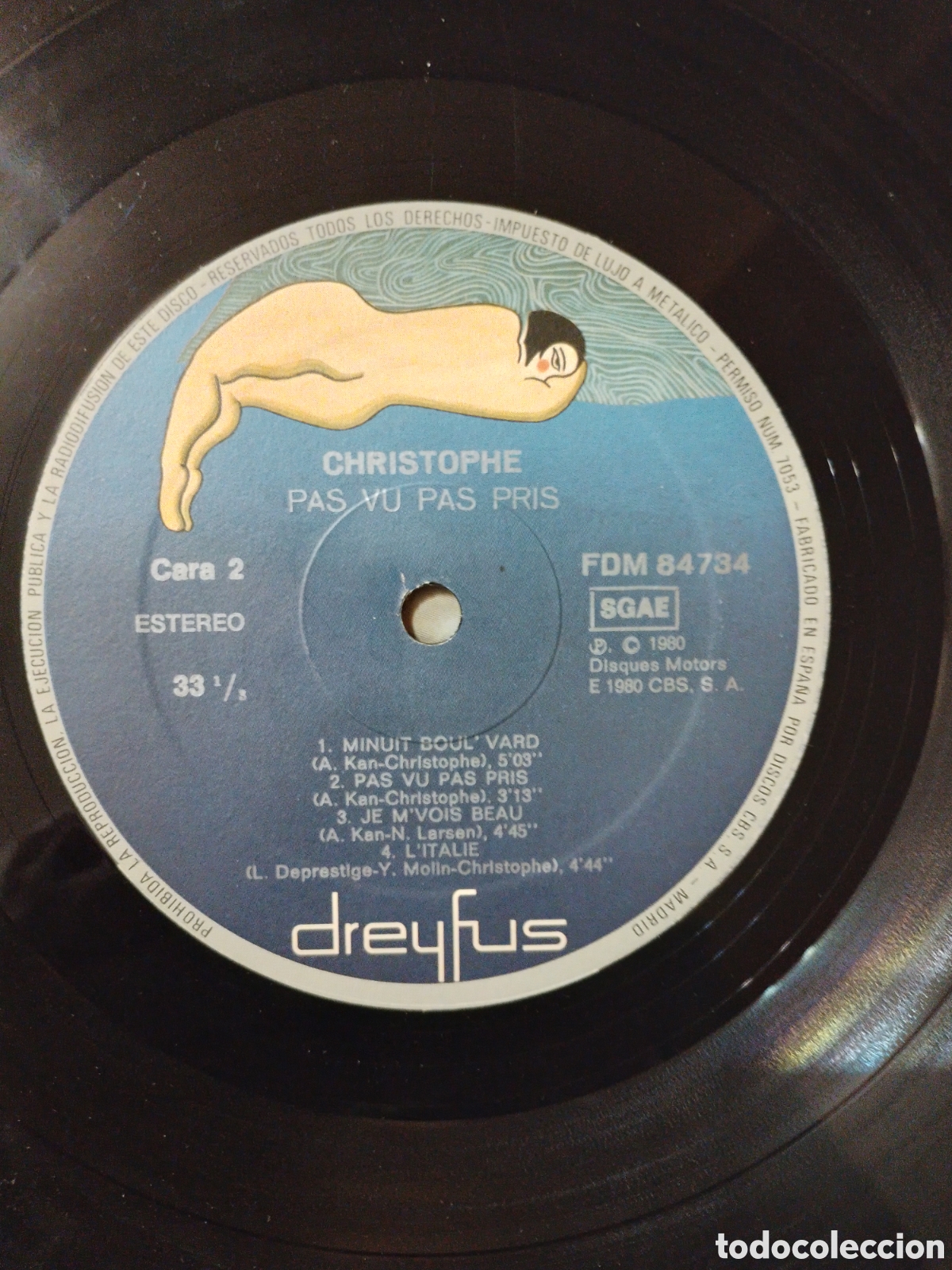 Discos de vinilo: Christophe. Pas vu pas pris. - Foto 3