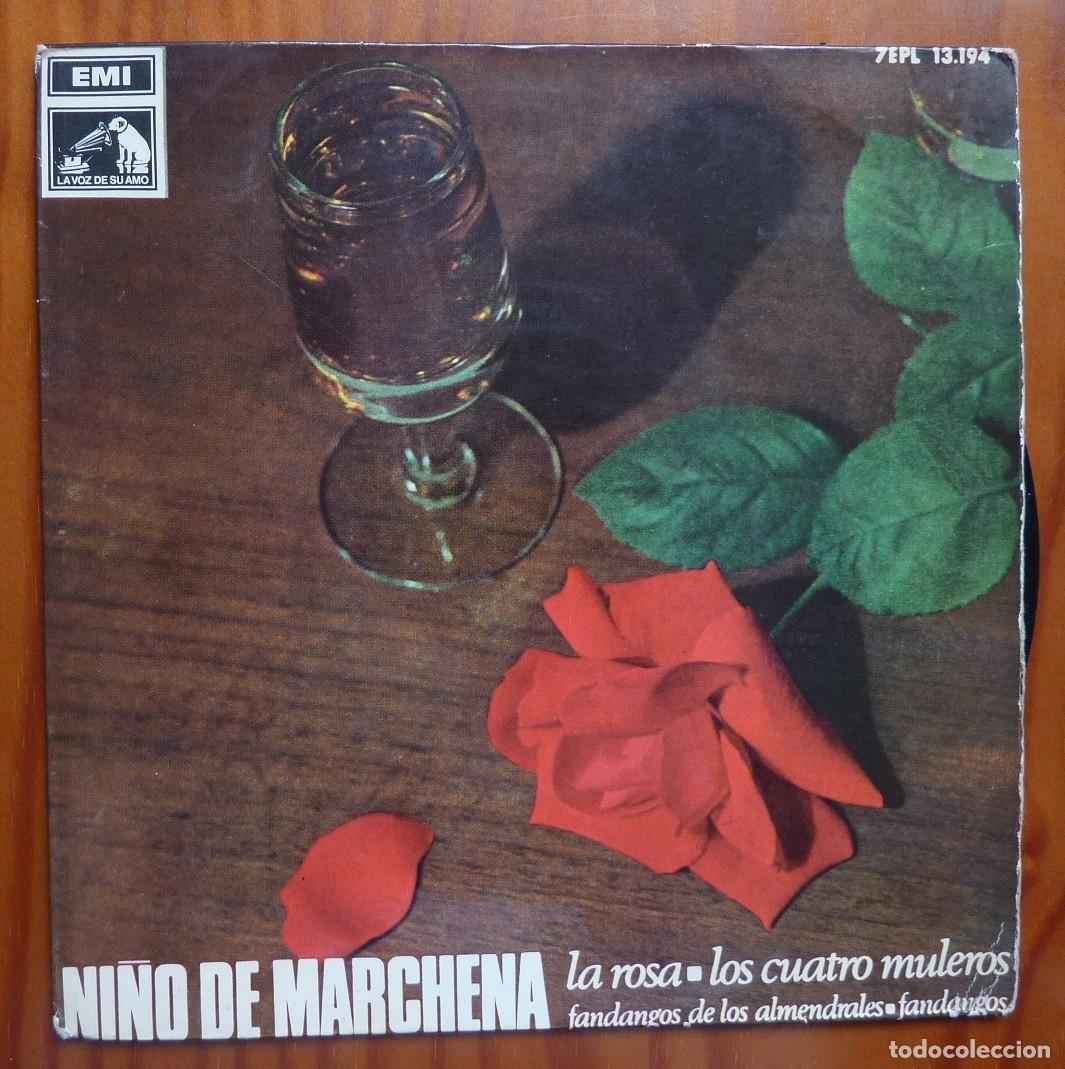 Discos de vinilo: NI&Ntilde;O DE MARCHENA / LA ROSA+3 / 1958 // EP - Foto 1