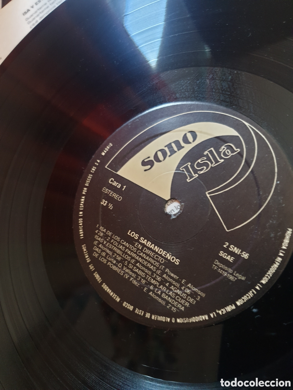 Discos de vinilo: Los Sabande&ntilde;os - en directo. Doble LP - Foto 3