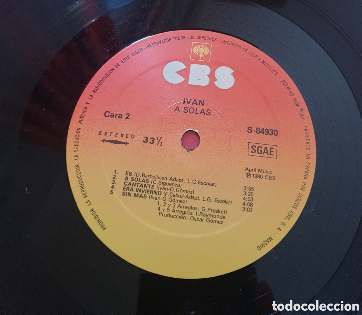 Discos de vinilo: Ivan - a solas - Foto 3