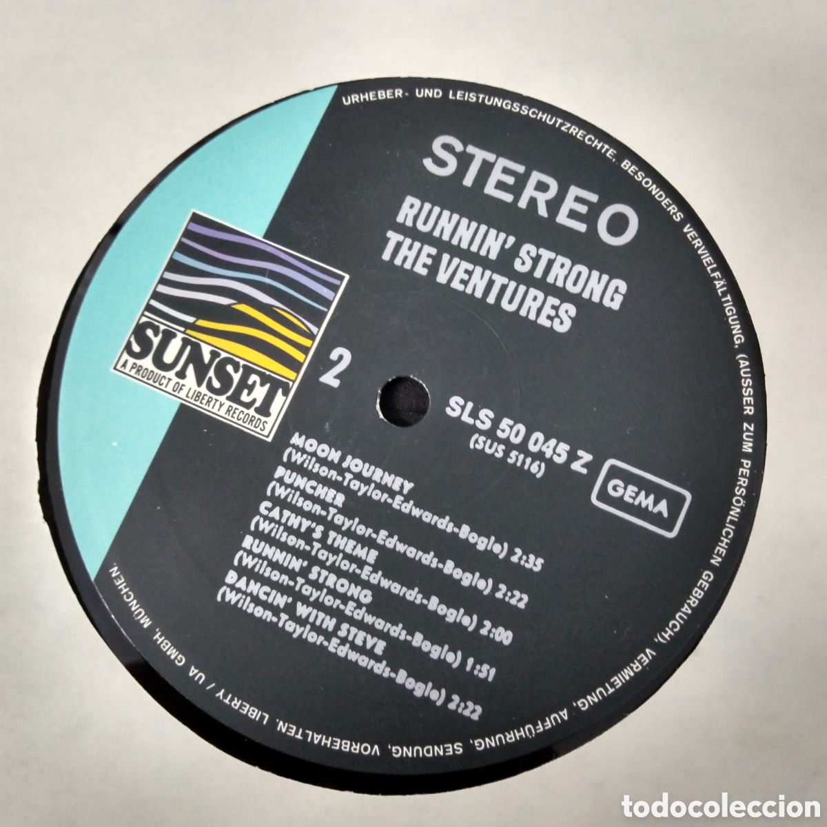 Discos de vinilo: THE VENTURES - RUNNIN STRONG - LP - 1966 - RUNNING - Foto 4