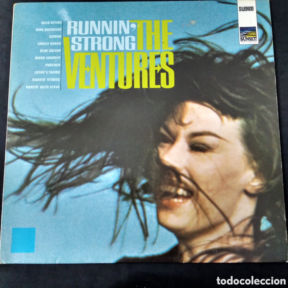 Discos de vinilo: THE VENTURES - RUNNIN STRONG - LP - 1966 - RUNNING - Foto 1