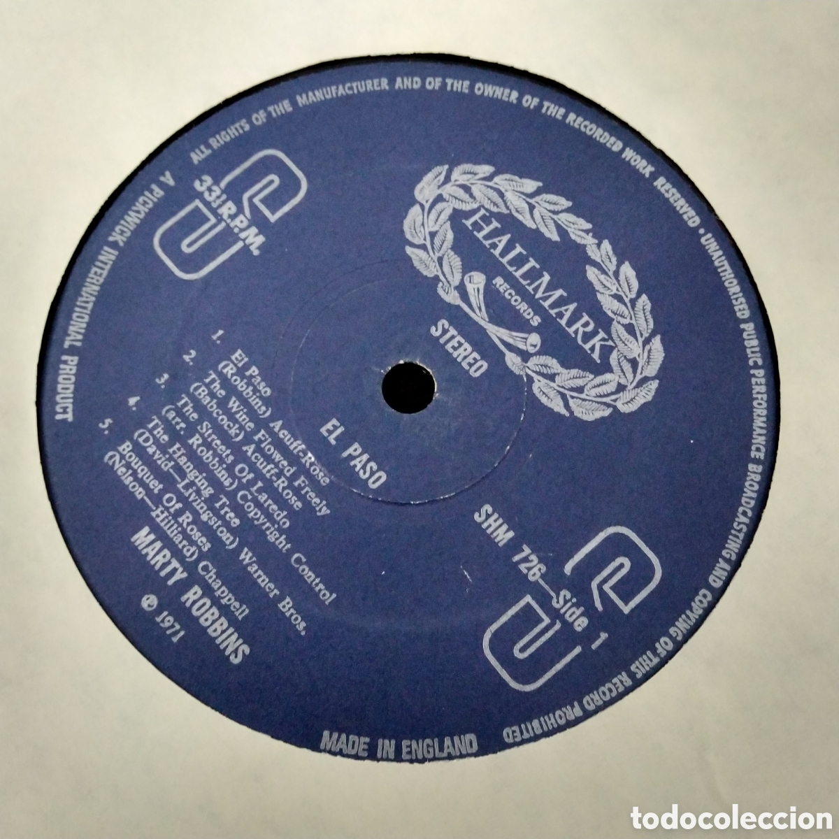 Discos de vinilo: MARTY ROBBINS - EL PASO - LP - 1970 - Foto 4