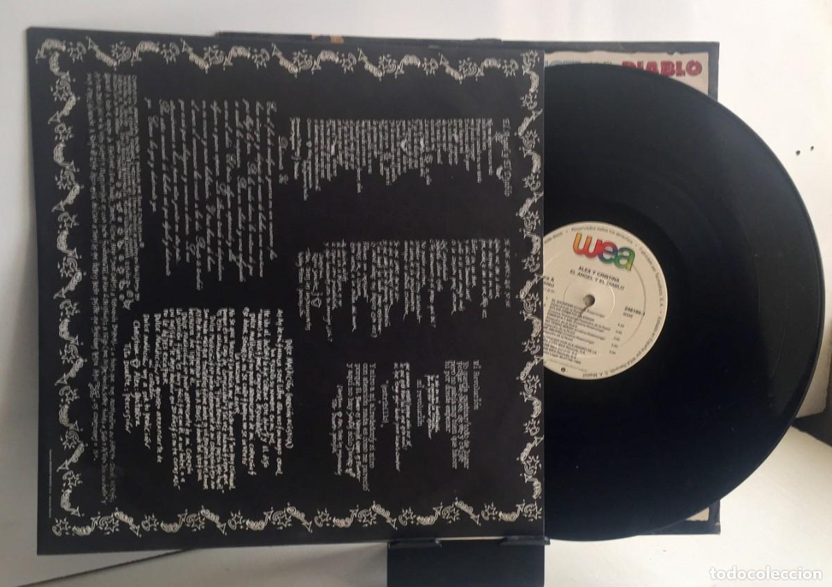 Discos de vinilo: Alex & Cristina - El &Aacute;ngel Y El Diablo - LP - Foto 3