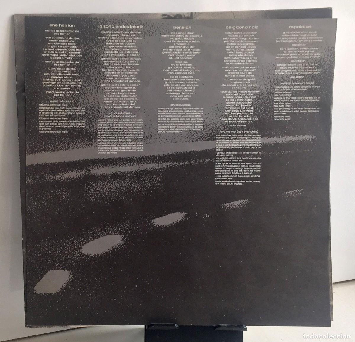 Discos de vinilo: Ruper Ordorika - Ez Da Posible - LP - Foto 4