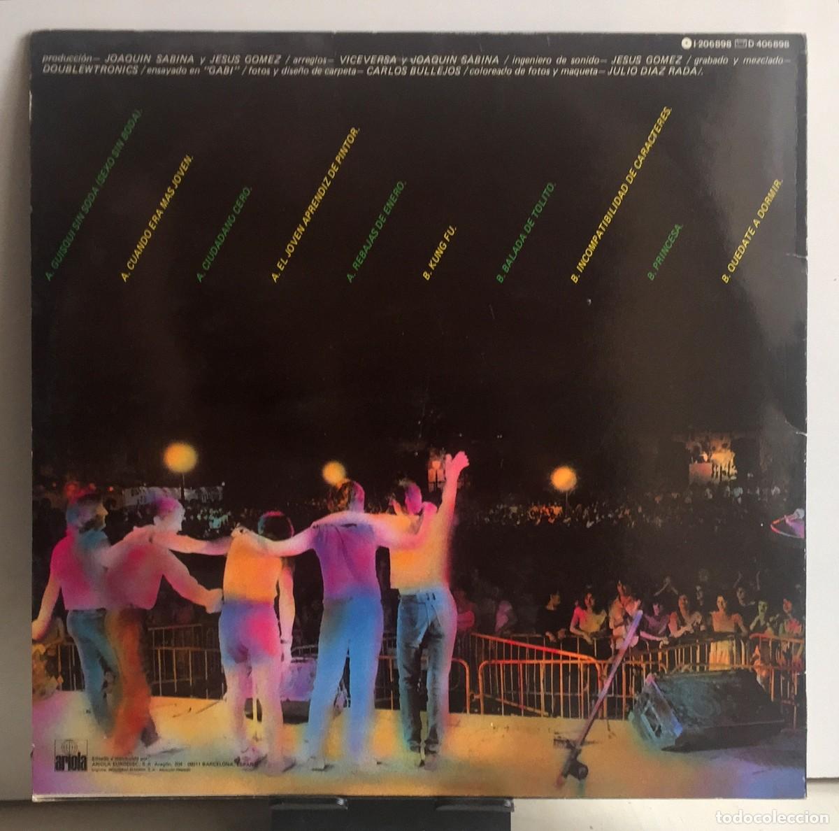 Discos de vinilo: Joaqu&iacute;n Sabina y Viceversa - Juez Y Parte - LP - Foto 2