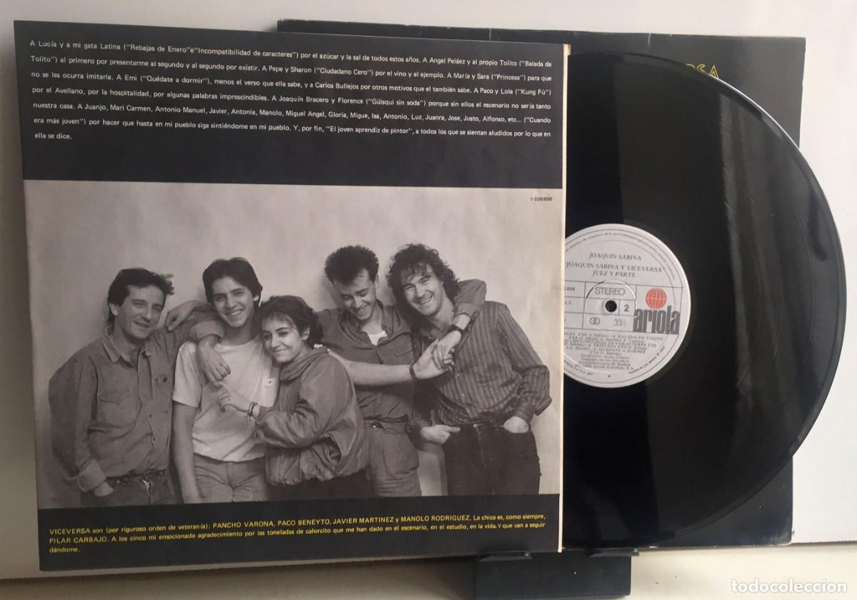 Discos de vinilo: Joaqu&iacute;n Sabina y Viceversa - Juez Y Parte - LP - Foto 3