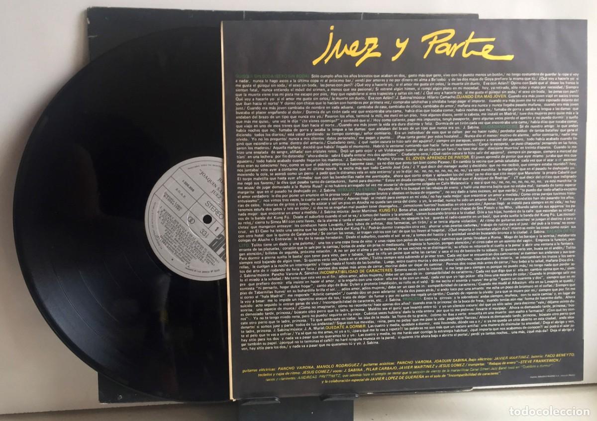 Discos de vinilo: Joaqu&iacute;n Sabina y Viceversa - Juez Y Parte - LP - Foto 4