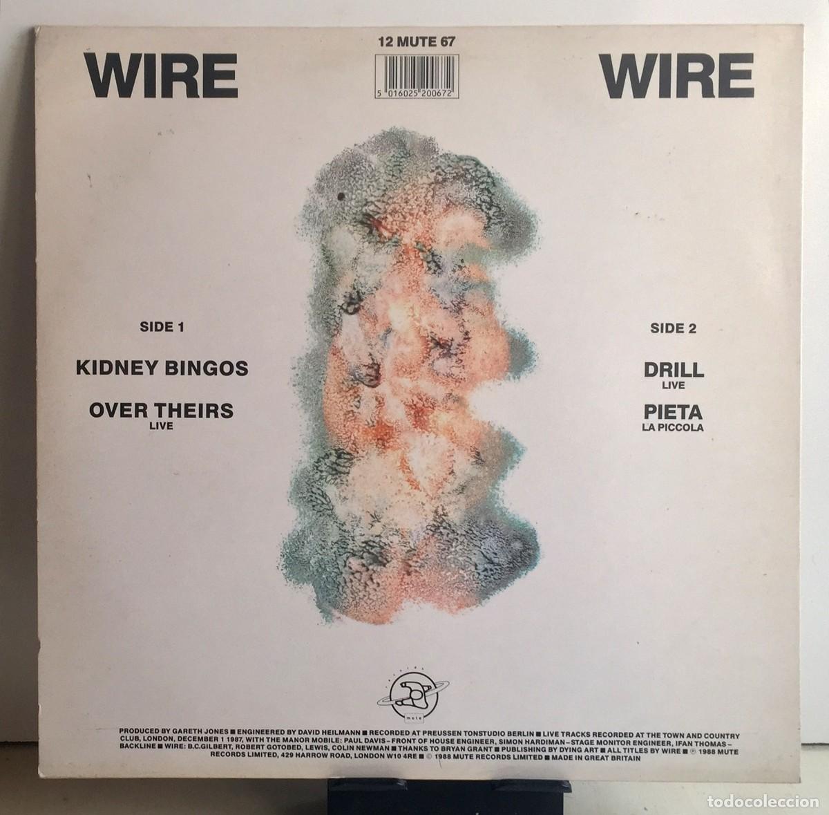 Discos de vinilo: Wire - Kidney Bingos - MAXI 12&rdquo; - Foto 2