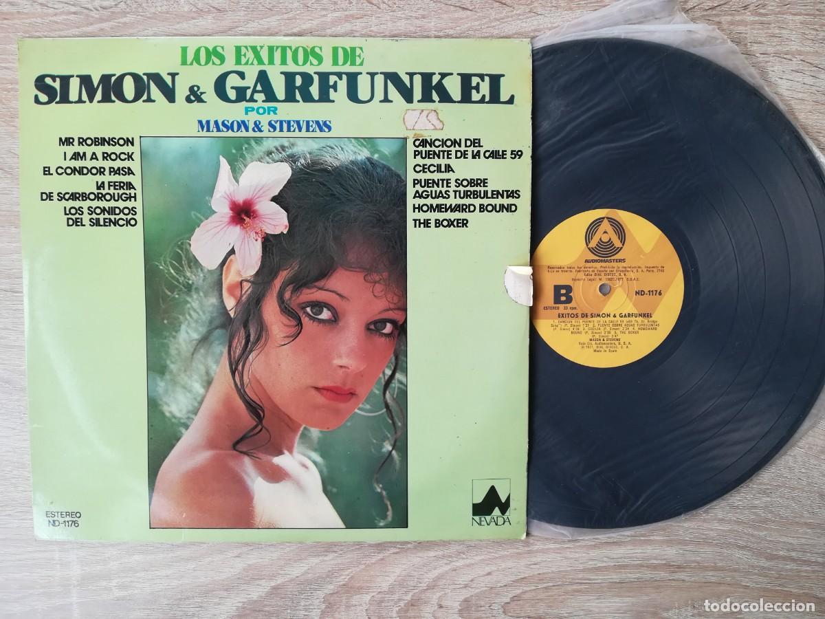 Discos de vinilo: LOS &Eacute;XITOS DE SIMON & GARFUNKEL - MASON & STEVENS - VINILO - DIAL DISCOS S.A. - A&Ntilde;O 1977. - Foto 1