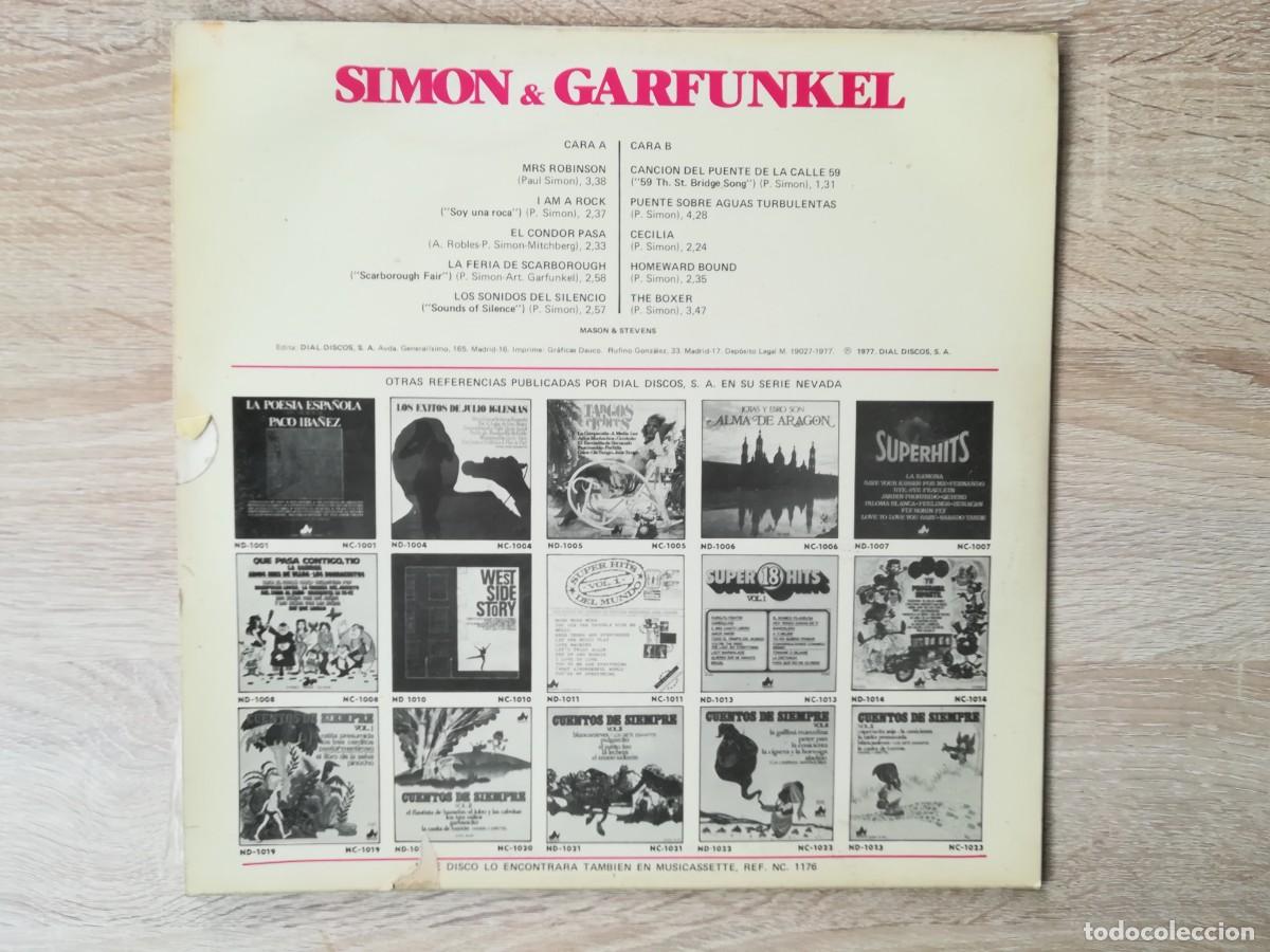 Discos de vinilo: LOS &Eacute;XITOS DE SIMON & GARFUNKEL - MASON & STEVENS - VINILO - DIAL DISCOS S.A. - A&Ntilde;O 1977. - Foto 2