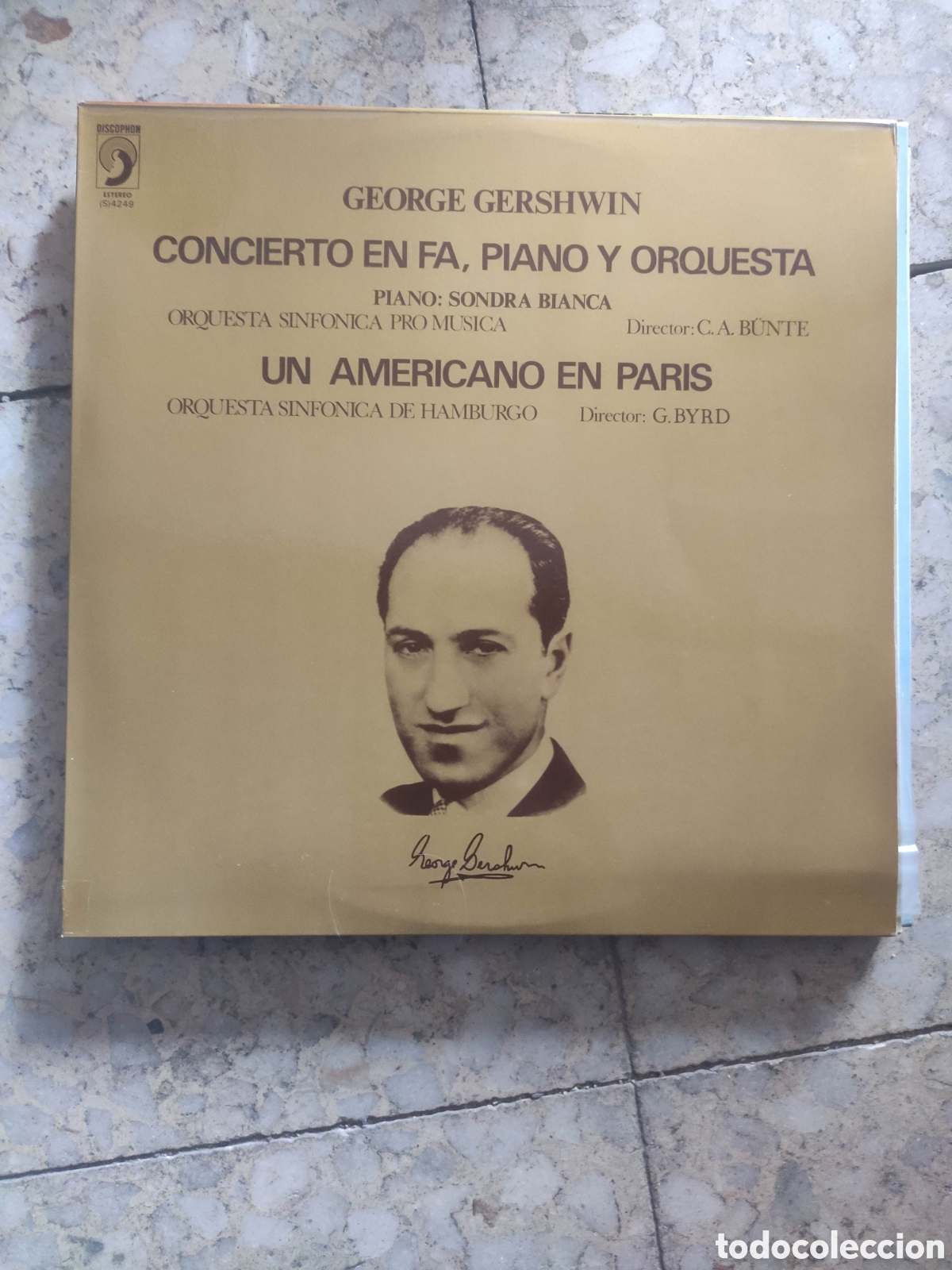 Vinyl-Schallplatten: GEORGE GERSHWIM. CONCIERTO EN FA. UN AMERICANO EN PARIS. BUNTE. BYRD. DISCOPHON 1974