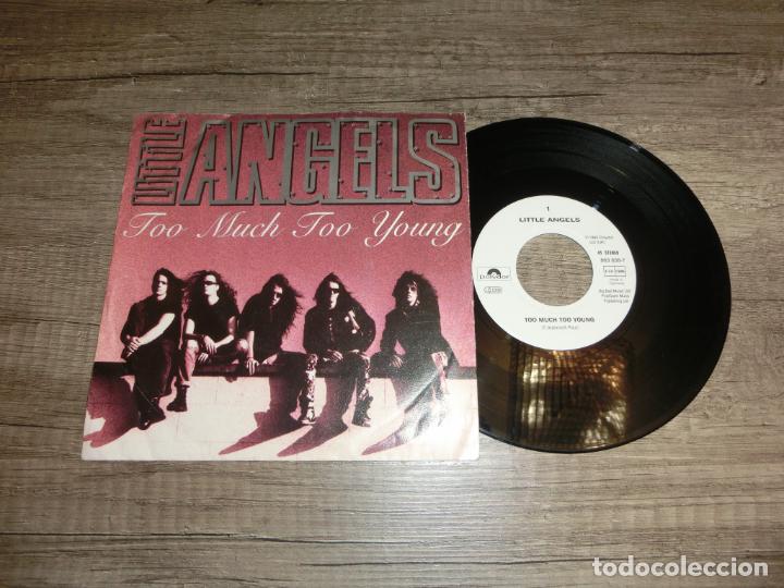 Discos de vinilo: LITTLE ANGELS - TOO MUCH TOO YOUNG - Foto 1