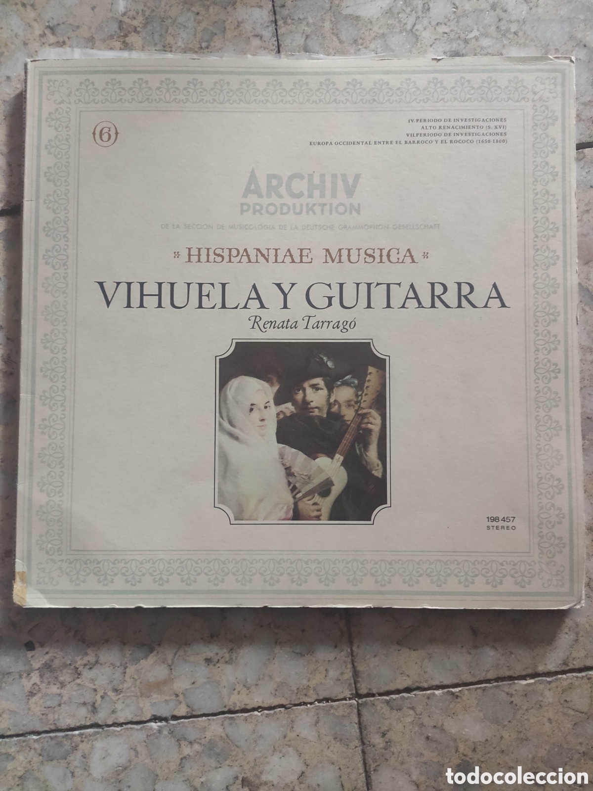 Discos de vinilo: VIHUELA Y GUITARRA. RENATA TARROGO. ARCHIV 1969