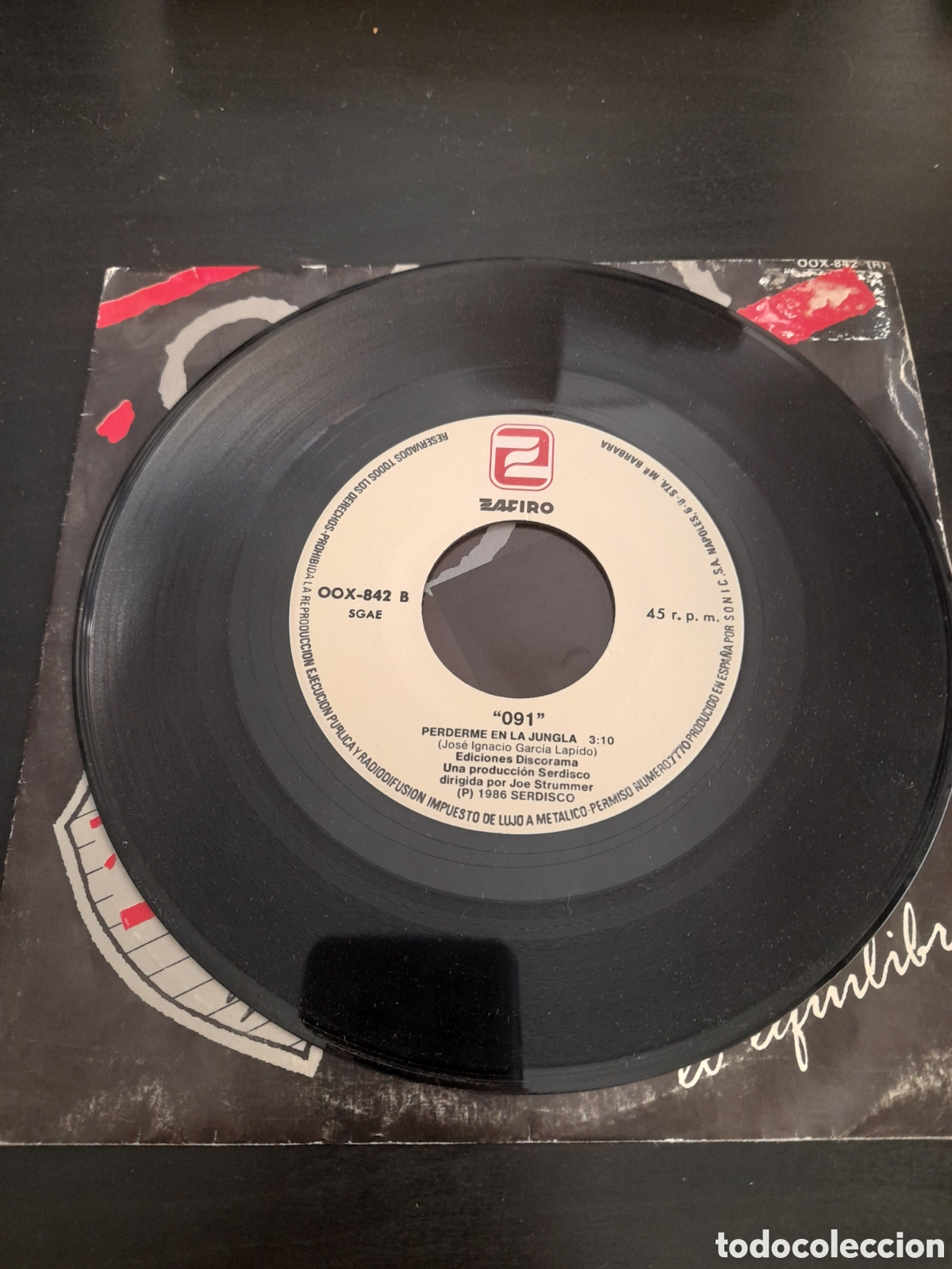 Discos de vinilo: 091 &ndash; Cuando Pierdo El Equilibrio. 1986. Vinilo, 7&rdquo;, Single, Promo - Foto 4