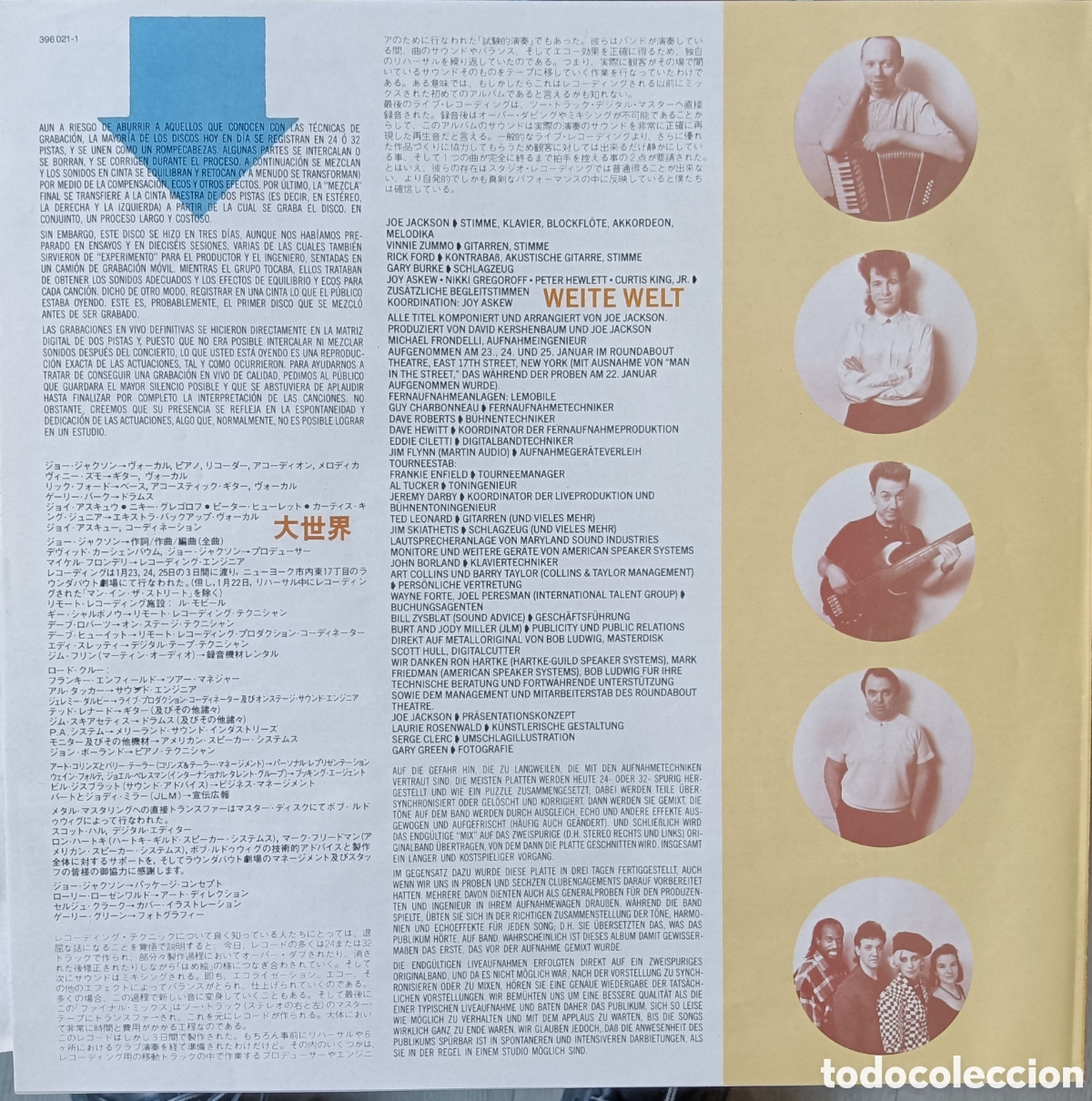 Discos de vinilo: Joe Jackson, 1986 - Big world - Foto 6