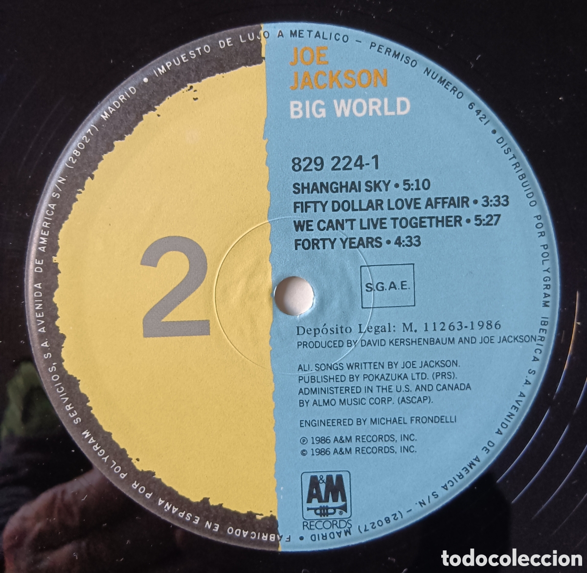 Discos de vinilo: Joe Jackson, 1986 - Big world - Foto 7