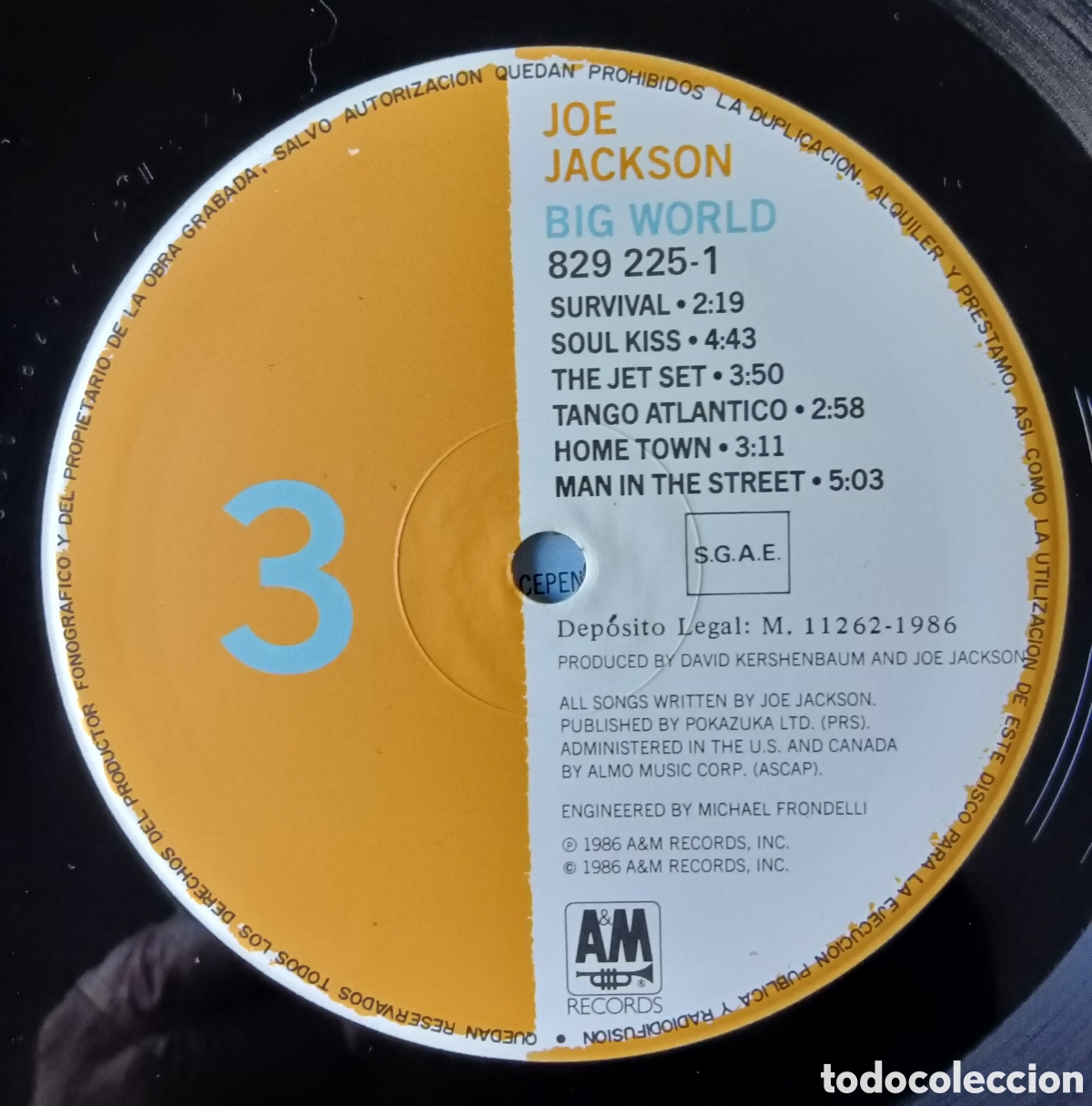 Discos de vinilo: Joe Jackson, 1986 - Big world - Foto 9