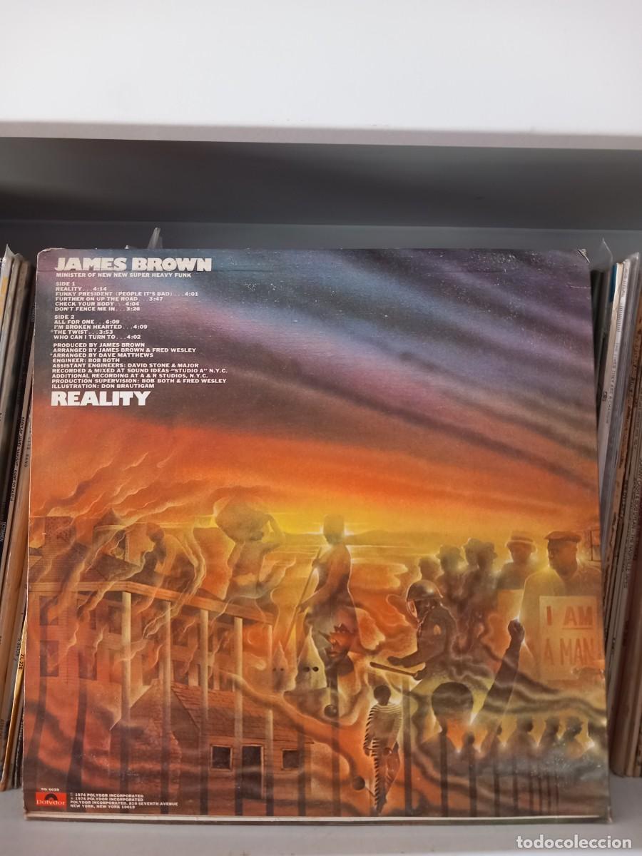 Discos de vinilo: James Brown &lrm;&ndash; Reality - lp usa - Foto 2
