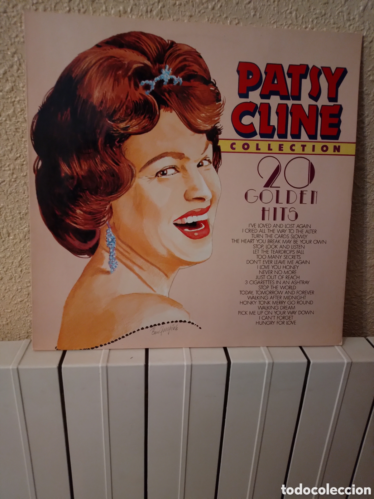 Discos de vinilo: Holanda. Patsy Cline. 20 greatest hits. Comp. 41285. Disco EX. Car&aacute;tula VG+. - Foto 1