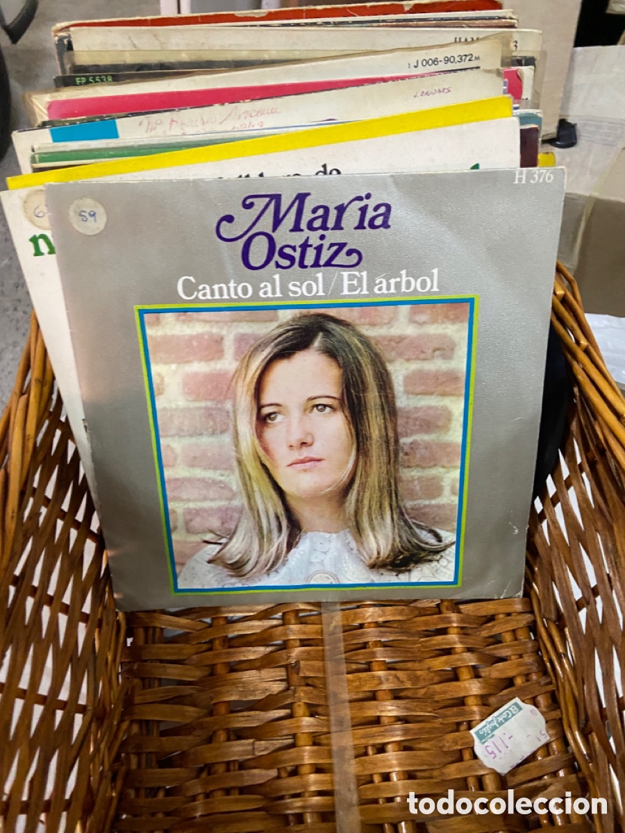 Discos de vinilo: Vinilo Maria Ostiz / Canto al sol/El arbol - Foto 1