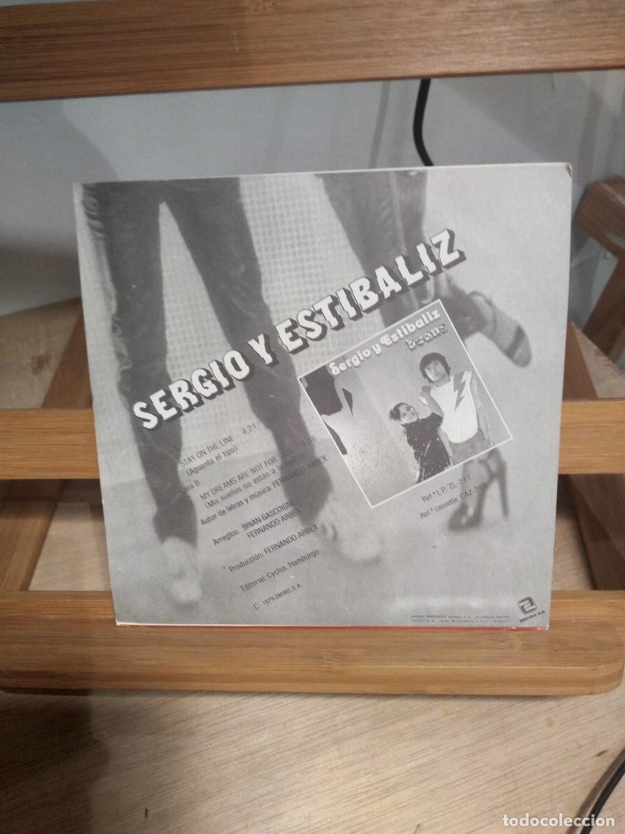 Discos de vinilo: Sergio Y Estibaliz &ndash; Stay On The Line - Single - - Foto 2