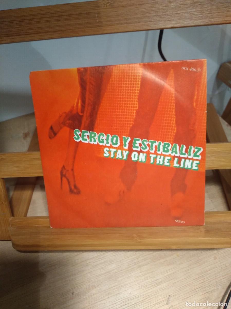 Discos de vinilo: Sergio Y Estibaliz &ndash; Stay On The Line - Single - - Foto 1