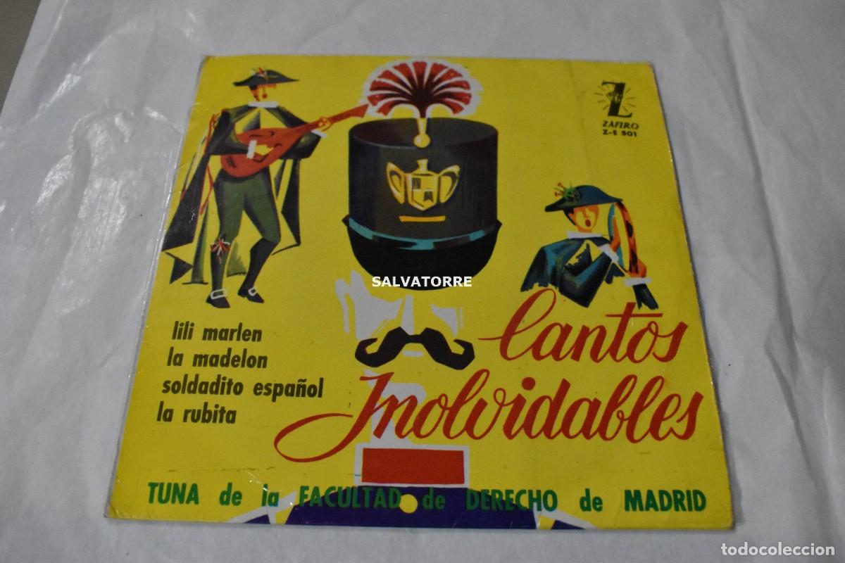 Discos de vinilo: DISCO TUNA FACULTAD DE DERECHO MADRID CANTOS INOLVIDABLES ZAFIRO Z E 501
