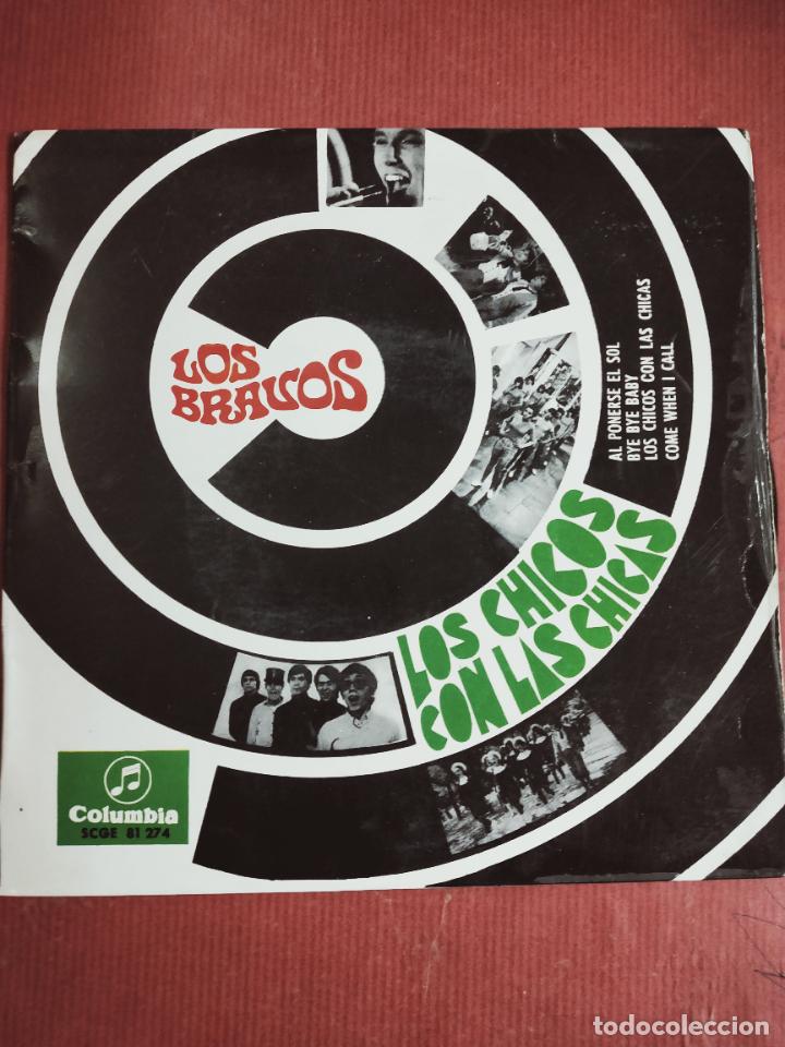 Vinyl-Schallplatten: LOS BRAVOS (LOS CHICOS CON LAS CHICAS) ALPONERSE EL SOL + 3 (EP COLUMBIA 1967)