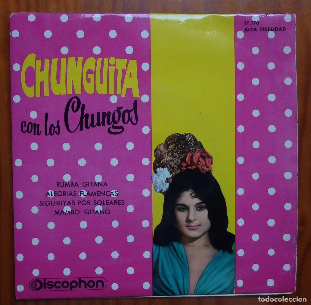 Discos de vinilo: CHUNGUITA CON LOS CHUNGOS / RUMBA GITANA+3 / 1961 / EP - Foto 1