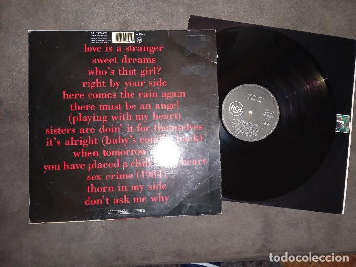 Discos de vinilo: THE EURYTHMICS. LP. GREATEST HITS. MADE IN SPAIN. 1991 - Foto 3