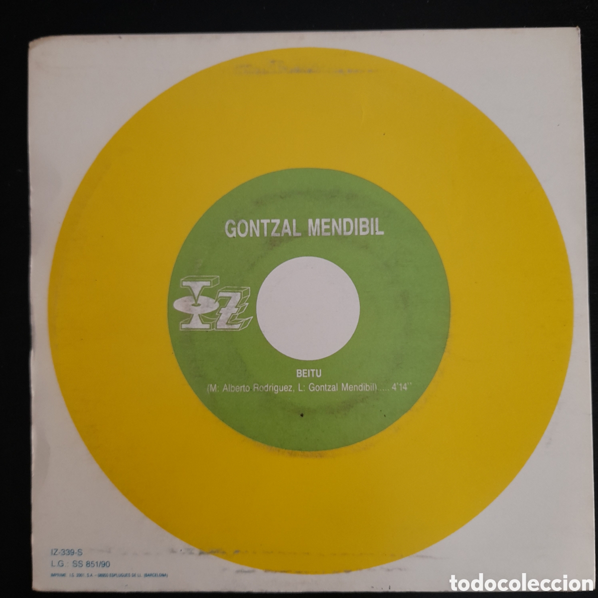 Discos de vinilo: Gontzal Mendibil - Beitu. 1990. - Foto 2