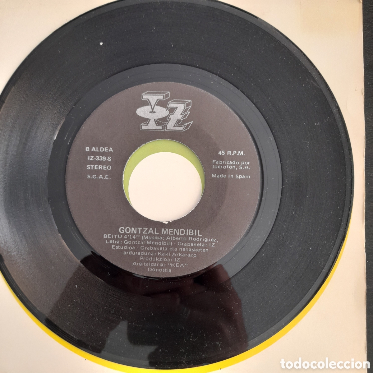 Discos de vinilo: Gontzal Mendibil - Beitu. 1990. - Foto 4