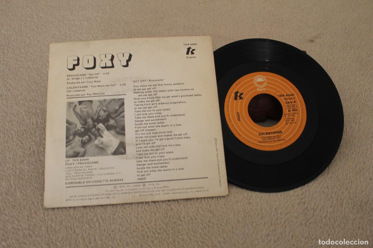 Discos de vinilo: FOXI PROVOCAME SINGLE MADE IN SPAIN 1975 - Foto 2