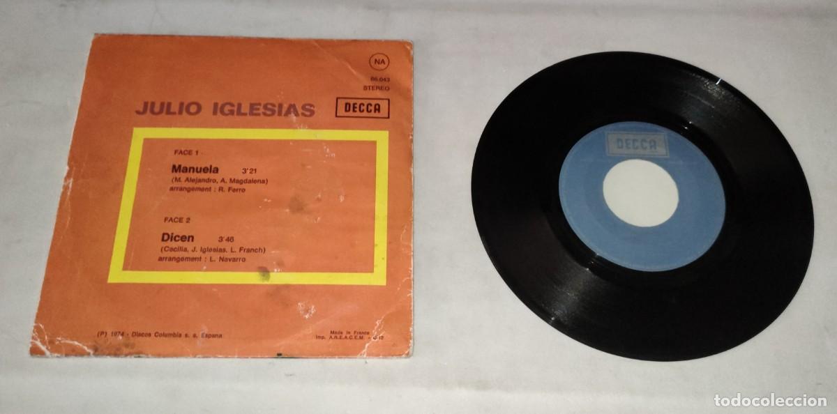 Discos de vinilo: EP &bull; JULIO IGLESIAS (MANUELA) DECCA - Foto 2