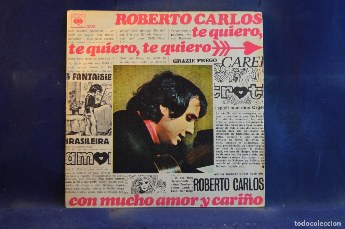 Discos de vinilo: ROBERTO CARLOS - TEQUIERO TEQUIERO - SINGLE - Foto 1