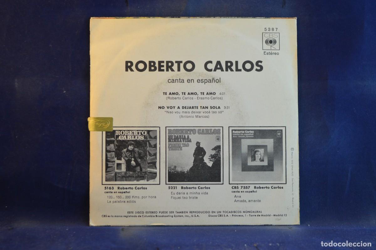Discos de vinilo: ROBERTO CARLOS - CANTA EN ESPA&Ntilde;OL - SINGLE - Foto 2